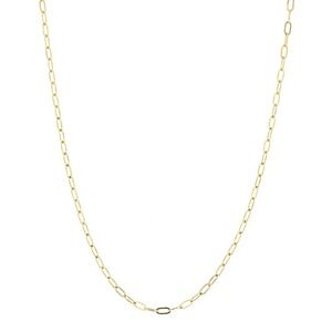 Glossy chain charm necklace gold plated stainless steel size  18” w/ 2” extender